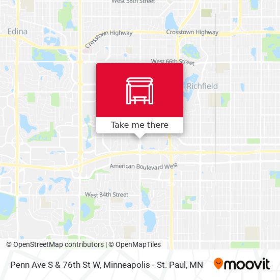 Mapa de Penn Ave S & 76th St W