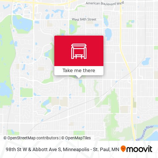 Mapa de 98th St W & Abbott Ave S