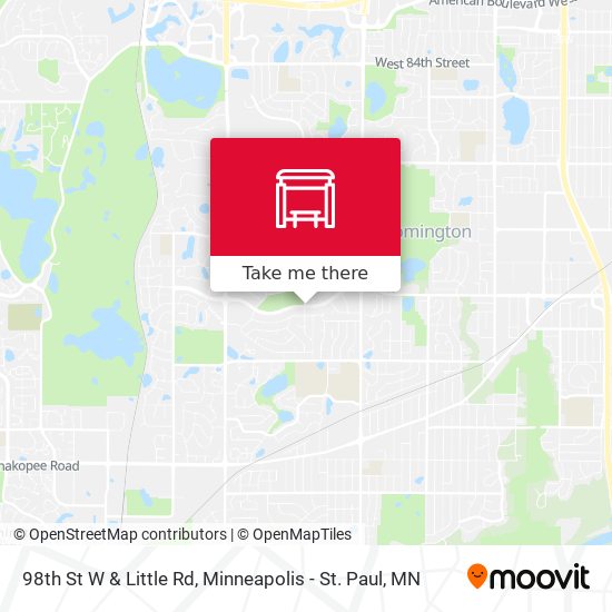 Mapa de 98th St W & Little Rd