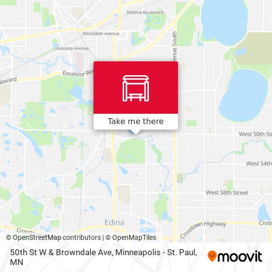 50th St W & Browndale Ave map