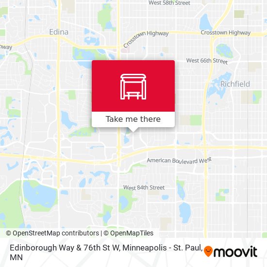 Edinborough Way & 76th St W map