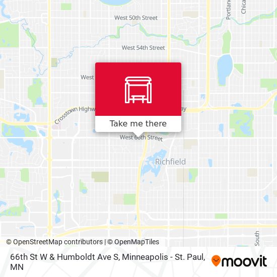 66th St W & Humboldt Ave S map