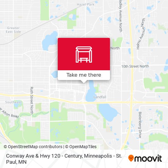 Conway Ave & Hwy 120 - Century map