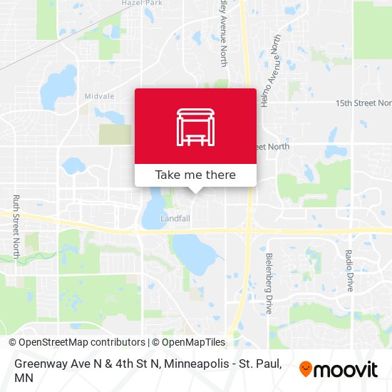 Mapa de Greenway Ave N & 4th St N