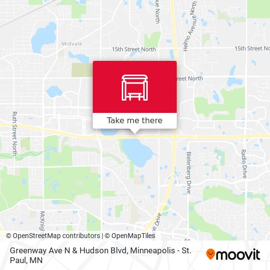 Greenway Ave N & Hudson Blvd map