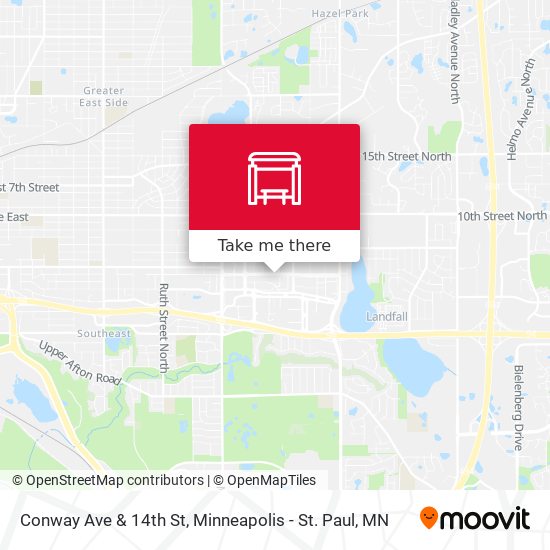 Conway Ave & 14th St map