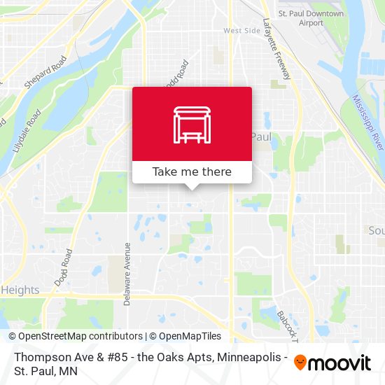 Mapa de Thompson Ave & #85 - the Oaks Apts