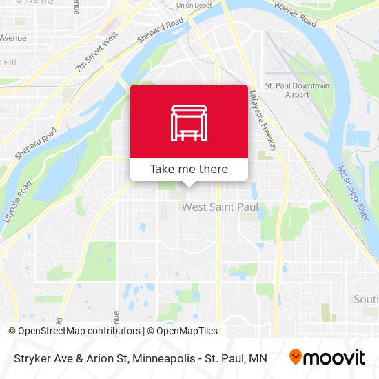 Stryker Ave & Arion St map