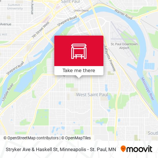 Stryker Ave & Haskell St map