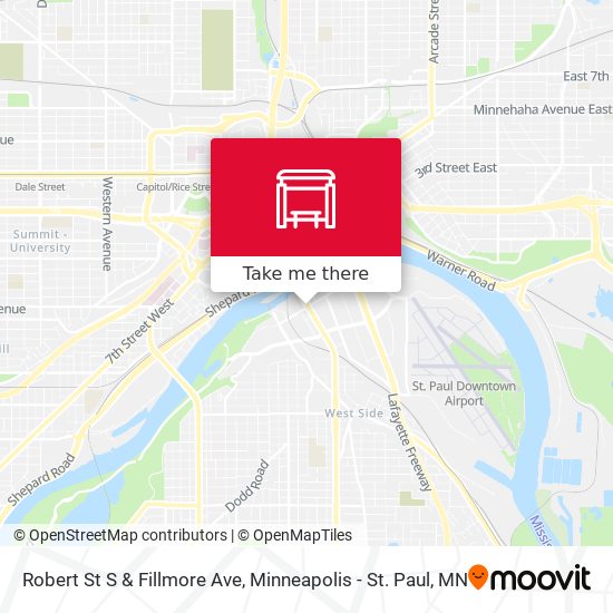 Robert St S & Fillmore Ave map