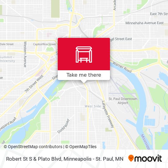 Robert St S & Plato Blvd map