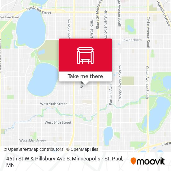 Mapa de 46th St W & Pillsbury Ave S