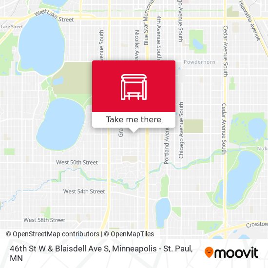 46th St W & Blaisdell Ave S map