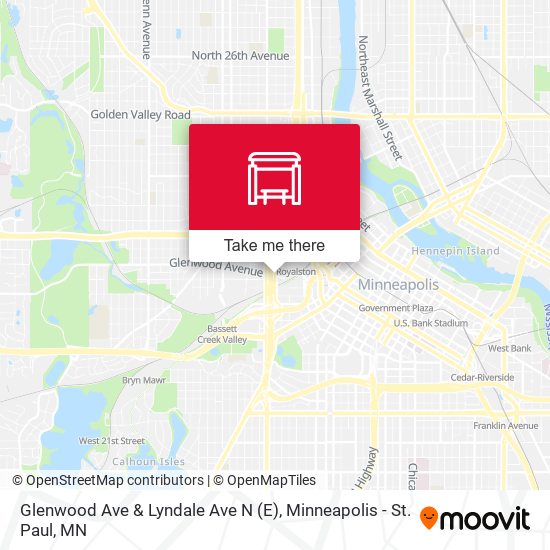 Mapa de Glenwood Ave & Lyndale Ave N (E)