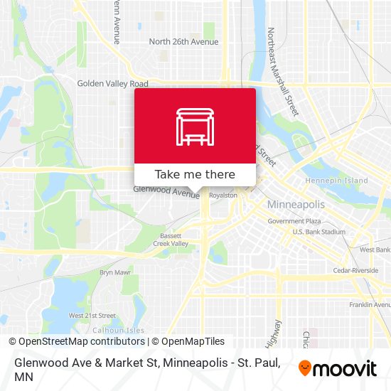 Glenwood Ave & Market St map