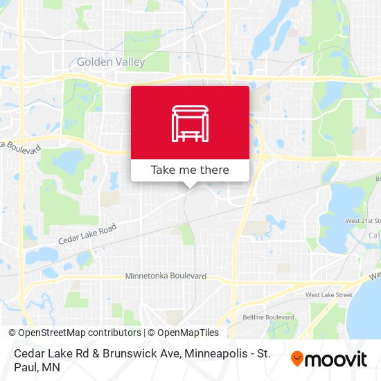 Mapa de Cedar Lake Rd & Brunswick Ave