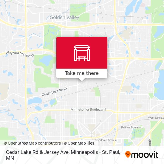 Cedar Lake Rd & Jersey Ave map