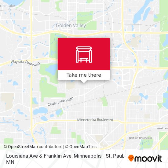 Louisiana Ave & Franklin Ave map
