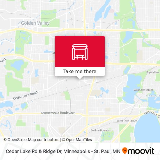 Mapa de Cedar Lake Rd & Ridge Dr