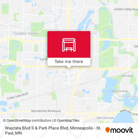 Mapa de Wayzata Blvd S & Park Place Blvd