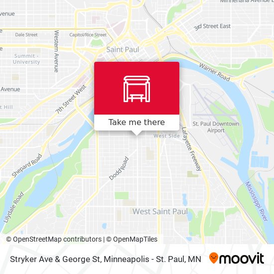 Stryker Ave & George St map