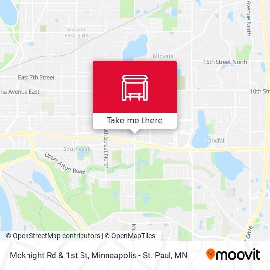 Mcknight Rd & 1st St map