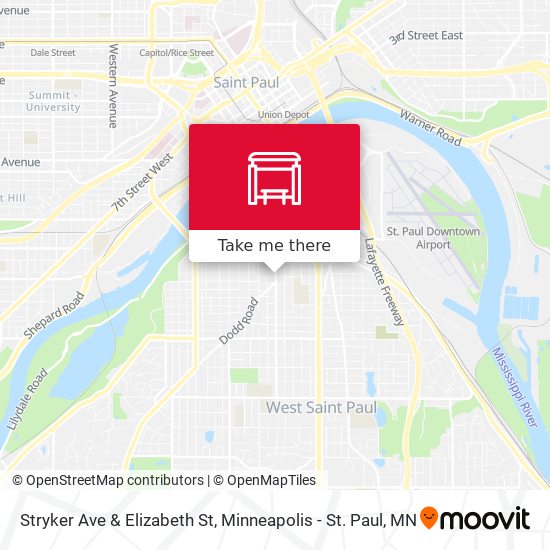 Stryker Ave & Elizabeth St map