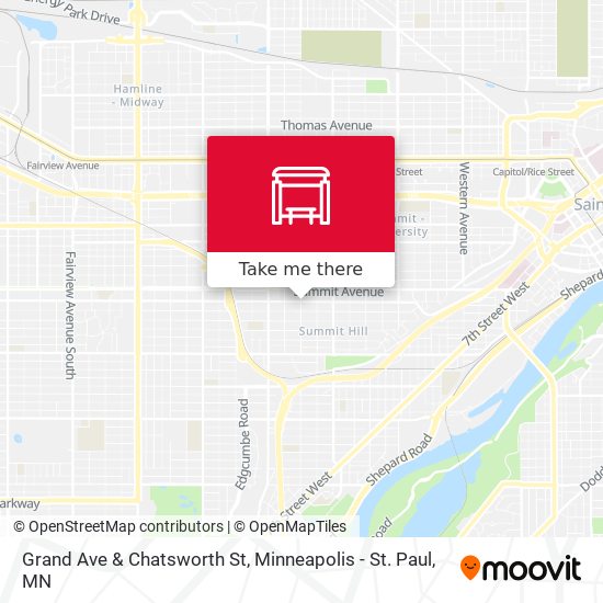 Mapa de Grand Ave & Chatsworth St