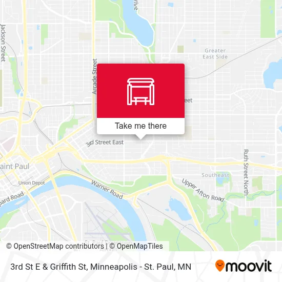 3rd St E & Griffith St map