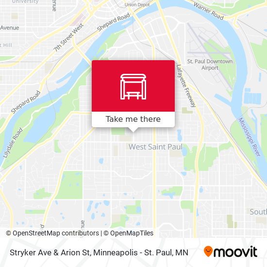 Mapa de Stryker Ave & Arion St