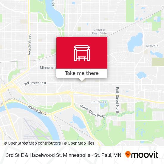Mapa de 3rd St E & Hazelwood St