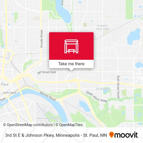Mapa de 3rd St E & Johnson Pkwy