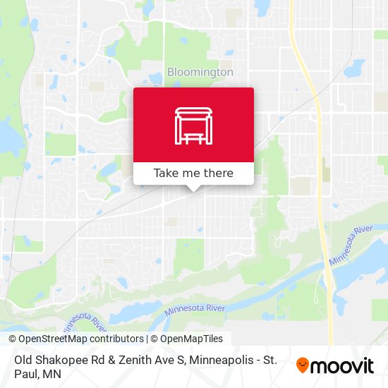 Mapa de Old Shakopee Rd & Zenith Ave S