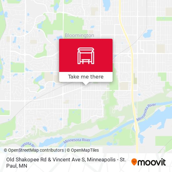 Old Shakopee Rd & Vincent Ave S map