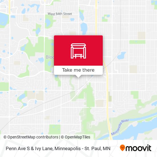 Mapa de Penn Ave S & Ivy Lane