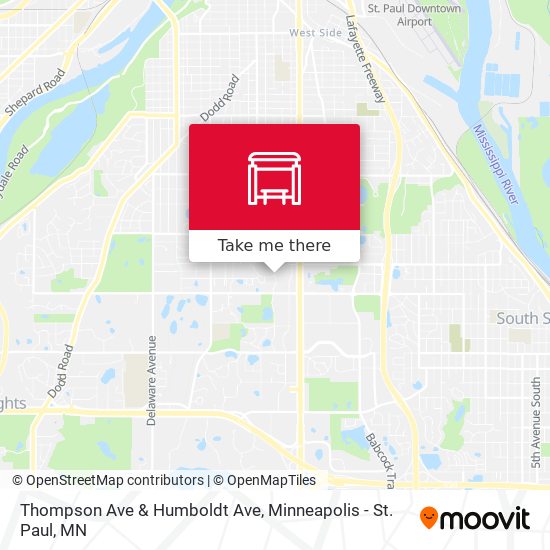 Mapa de Thompson Ave & Humboldt Ave