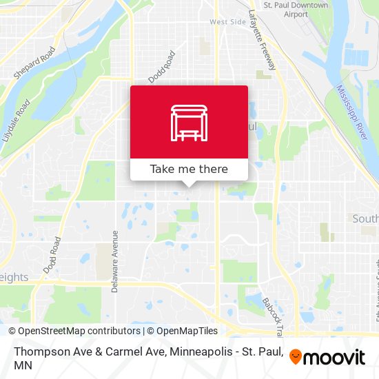 Thompson Ave & Carmel Ave map