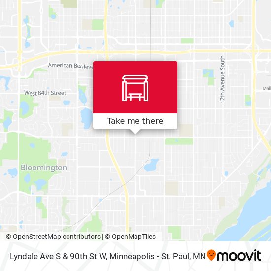 Mapa de Lyndale Ave S & 90th St W