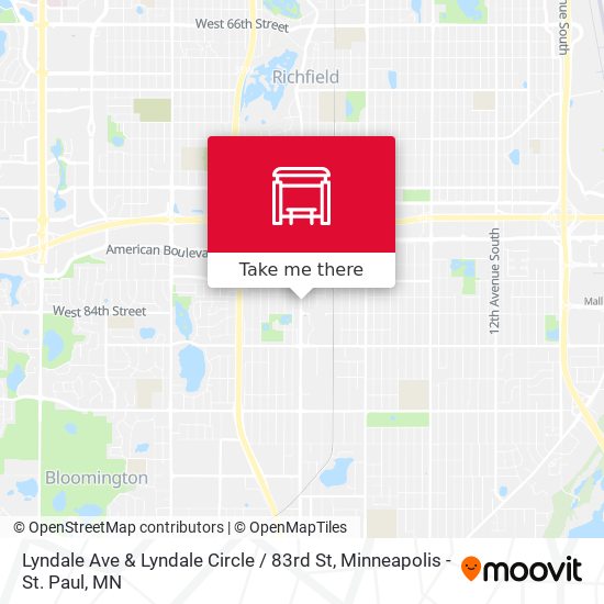 Mapa de Lyndale Ave & Lyndale Circle / 83rd St