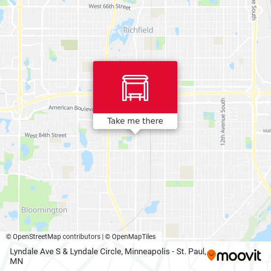 Lyndale Ave S & Lyndale Circle map