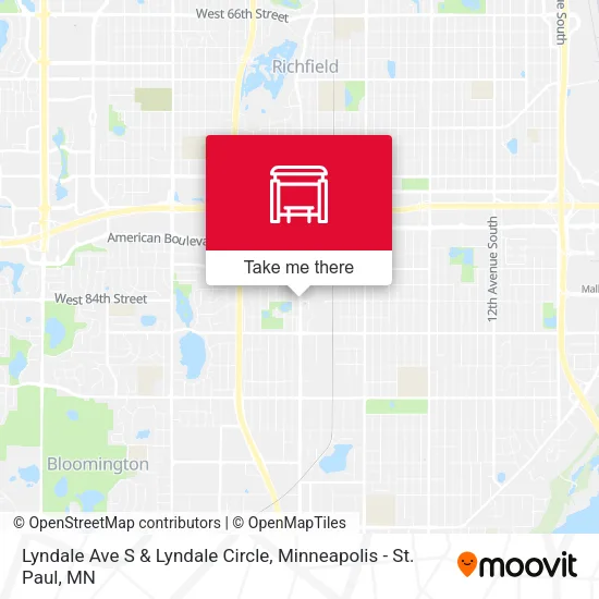 Mapa de Lyndale Ave S & Lyndale Circle
