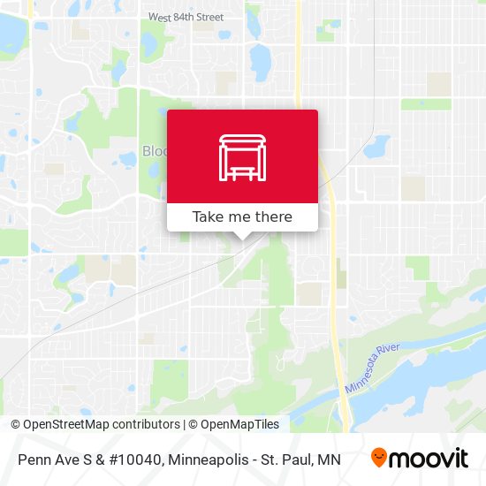 Mapa de Penn Ave S & #10040