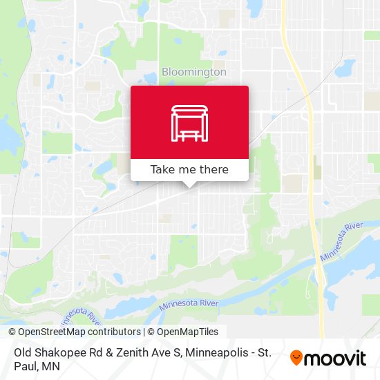 Old Shakopee Rd & Zenith Ave S map