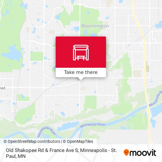 Mapa de Old Shakopee Rd & France Ave S