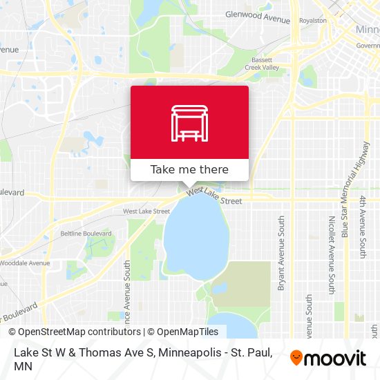Lake St W & Thomas Ave S map