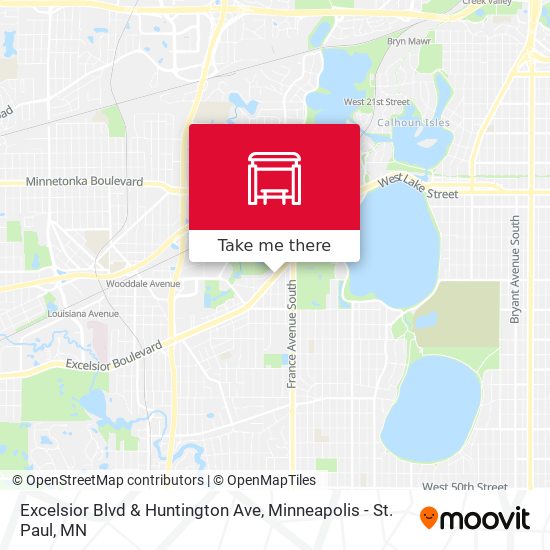 Excelsior Blvd & Huntington Ave map