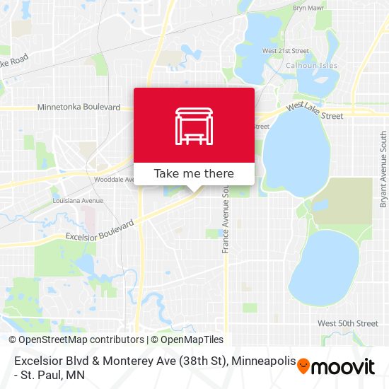 Excelsior Blvd & Monterey Ave (38th St) map