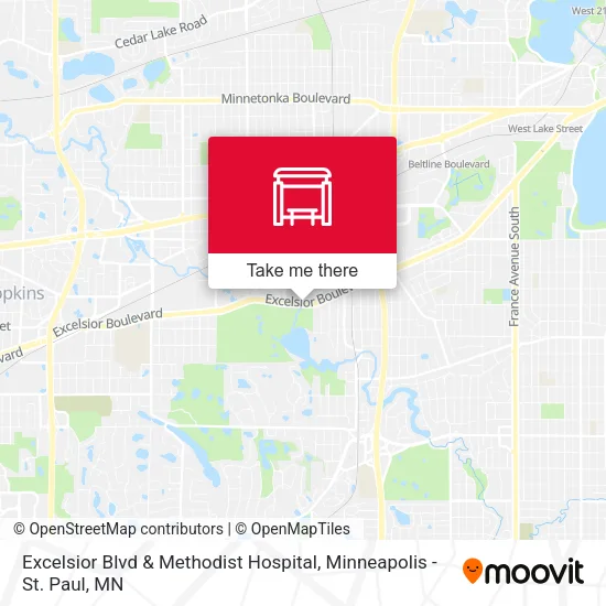Mapa de Excelsior Blvd & Methodist Hospital