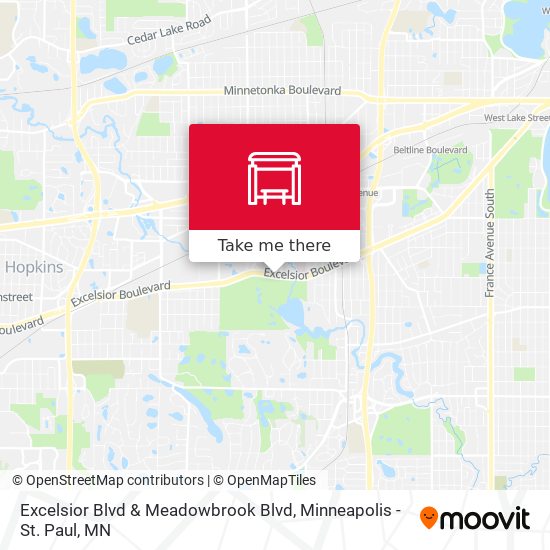 Excelsior Blvd & Meadowbrook Blvd map