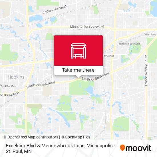 Excelsior Blvd & Meadowbrook Lane map